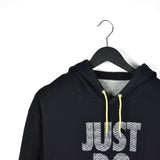 Vintage Nike hoodie pullover sweatshirt windbreaker fleece track jacket in black and grey