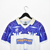 Vintage Lotto sport polo shirt tee blouse top in white and blue