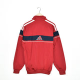 Vintage Adidas tracksuit trackie jacket zip up sweater in red dark blue and white