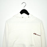 Vintage Reebok hoodie jumper sweatshirt sweater pullover in white