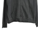 Vintage Fila zip up hoodie pullover sweatshirt windbreaker fleece track jacket jumper in black and white