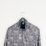 Vintage Icepeak zip up windbreaker tracksuit track jacket trackie sweater jumper sweatshirt pullover long sleeve in black and white