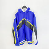 Vintage Reebok tracksuit trackie jacket sweater windbreaker zip up jacket in blue yellow and white