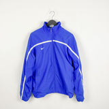 Vintage Nike track jacket tracksuit bomber fleece windbreaker in light blue