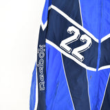 Vintage Reebok tracksuit jacket longsleeve tee pullover windbreaker sweatshirt in light and dark blue