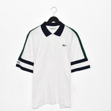 Vintage Lacoste sport polo shirt tee blouse top in white