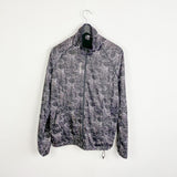 Vintage Icepeak zip up windbreaker tracksuit track jacket trackie sweater jumper sweatshirt pullover long sleeve in black and white