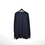 Vintage Tommy Hilfiger long sleeve polo shirt t-shirt top sweatshirt jumper in dark blue