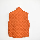 Vintage Invicta gilet pullover sweatshirt windbreaker track jacket in light orange.