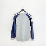 Vintage Adidas jumper longsleeve tee pullover sweatshirt windbreaker in grey and blue