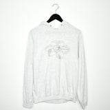 Vintage lotto hoodie sweatshirt pullover jumper in grey