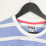Vintage Fila t-shirt tee blouse top in blue and white