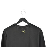 Vintage Puma jumper tracksuit track jacket sweater windbreaker sweatshirt pullover long sleeve in grey and yellow