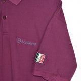 Vintage Sergio Tacchini polo shirt top blouse tee in maroon