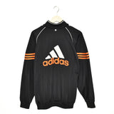 Vintage Adidas tracksuit trackie jacket zip up sweater in black
