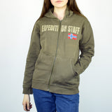 Vintage Napapijri Expedition Staff zip up hoodie jumper sweater pullover sweatshirt in brown