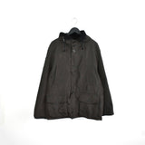 Vintage Marc O'Polo long puffer jacket windbreaker fleece track jacket bomber jacket in black