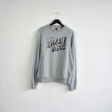 Vintage The North Face crewneck jumper pullover sweatshirt windbreaker fleece track jacket in grey