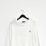 Vintage Ralph Lauren Polo jumper longsleeve tee pullover sweater windbreaker fleece track jacket crewneck in white