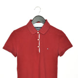 Vintage Tommy Hilfiger polo shirt t-shirt pullover in maroon
