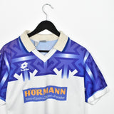 Vintage Lotto sport polo shirt tee blouse top in white and blue