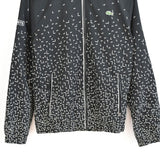 Vintage Lacoste windbreaker tracksuit trackie jacket zip up jumper pullover in black