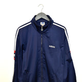 Vintage Adidas tracksuit trackie jacket zip up sweater in dark blue white and red