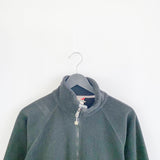 Vintage The North face fleece track jacket longsleeve tee pullover windbreaker sweatshirt in black and grey