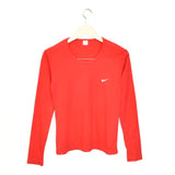 Vintage Nike thin material longsleeve tee pullover sweatshirt in red
