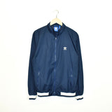 Vintage Adidas bomber jacket fleece windbreaker in dark blue