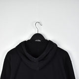 Vintage Fila hoodie long sleeve sweatshirt jumper pullover windbreaker in black