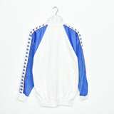 Vintage Kappa tracksuit trackie jacket zip up sweater in white and blue