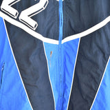 Vintage Reebok tracksuit jacket longsleeve tee pullover windbreaker sweatshirt in light and dark blue