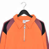 Vintage incredible Diesel quarter zip up jumper longsleeve tee pullover sweatshirt in orange