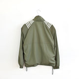 Vintage Adidas zip up jumper sweatshirt tracksuit track jacket bomber jacket trackie pullover long sleeve in lighter green