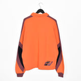 Vintage incredible Diesel quarter zip up jumper longsleeve tee pullover sweatshirt in orange