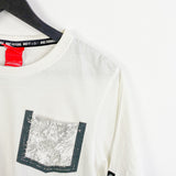 Vintage Nike t-shirt tee blouse top in white with a grey pocket
