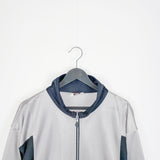 Vintage Kappa zip up jacket tracksuit trackie sweater windbreaker in light and dark grey
