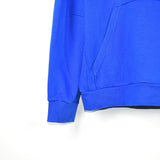 Vintage Adidas hoodie pullover sweatshirt windbreaker fleece track jacket in bright blue