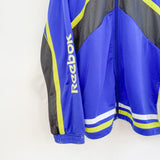 Vintage Reebok tracksuit trackie jacket sweater windbreaker zip up jacket in blue yellow and white
