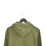 Vintage Kappa hoodie sweatshirt jumper sweater pullover fleece windbreaker in army green