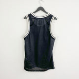 Vintage Review sleeveless basketball t-shirt top blouse tee in black