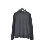 Vintage Kappa turtleneck jumper pullover sweatshirt windbreaker fleece track jacket in black