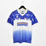 Vintage lotto Hornan polo shirt tee blouse top in blue and white