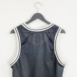 Vintage Review sleeveless basketball t-shirt top blouse tee in black