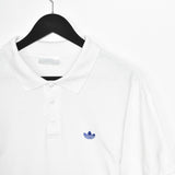 Vintage Adidas polo shirt tee blouse top in white