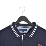 Vintage Tommy Hilfiger long sleeve polo shirt t-shirt top sweatshirt jumper in dark blue