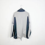 Vintage Kappa zip up jacket tracksuit trackie sweater windbreaker in light and dark grey