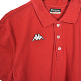 Vintage kappa polo shirt top blouse tee in red