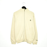 Vintage Timberland zip up sweatshirt pullover jumper track jacket hoodie in sandish yellow